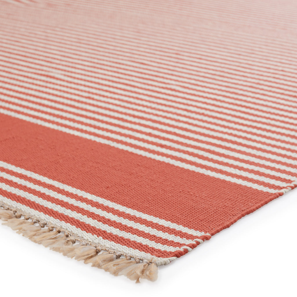 Strand Indoor/Outdoor Striped Rust & Beige Rug