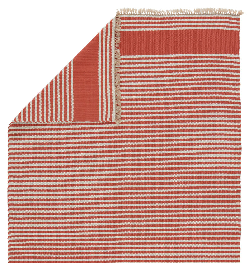 Strand Indoor/Outdoor Striped Rust & Beige Rug