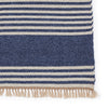 Strand Indoor/Outdoor Striped Blue & Beige Rug