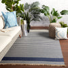 Strand Indoor/Outdoor Striped Blue & Beige Rug