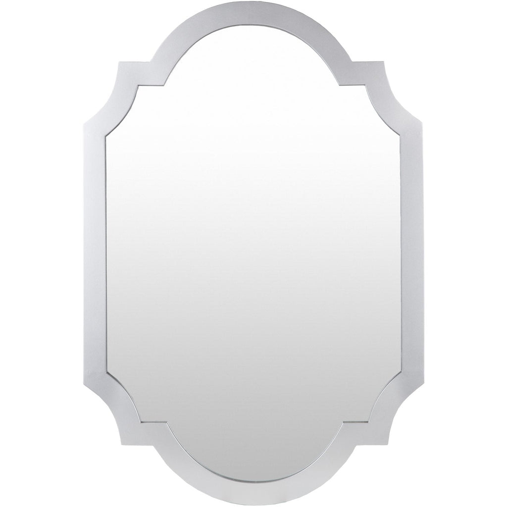 Norway MRR-2002 Arch/Crowned Top Mirror in Silver by Surya