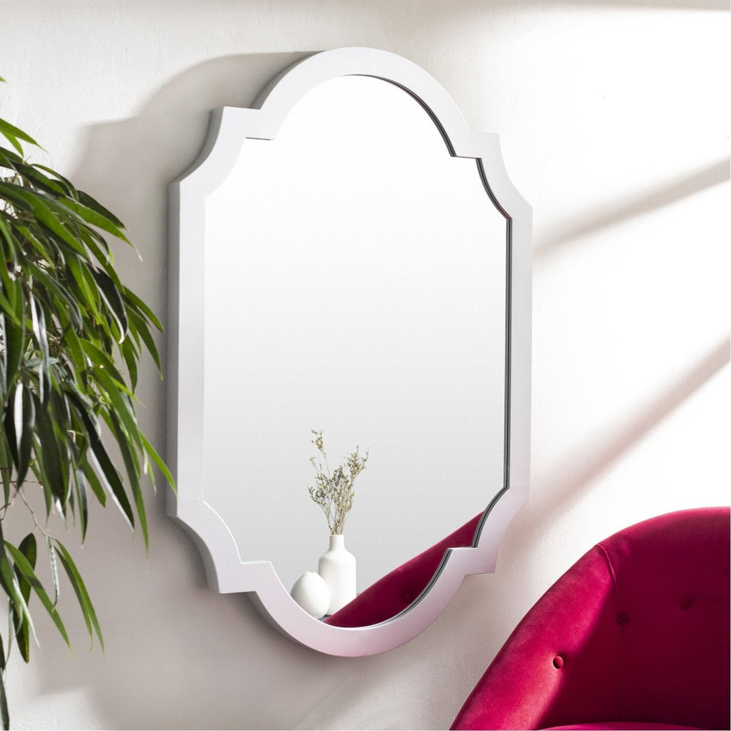 Norway MRR-2002 Arch/Crowned Top Mirror in Silver by Surya