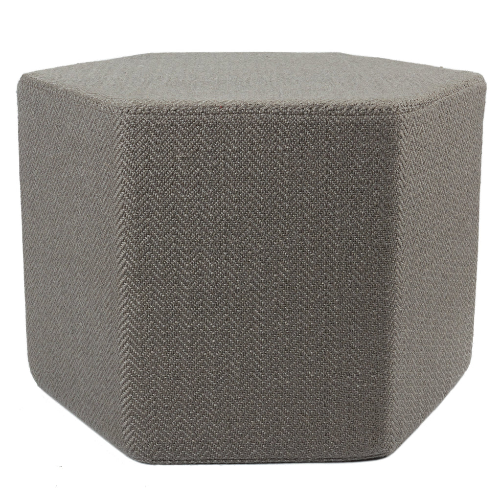 Mysa Sacha Gray Pouf 1