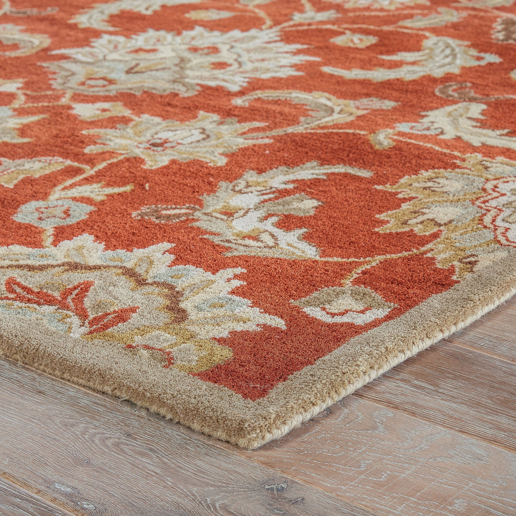 Mythos Abers Hand Tufted Orange & Tan Rug 2