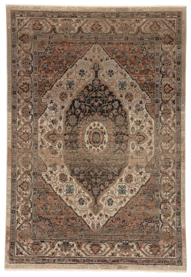 Irenea Medallion Tan & Ivory Rug by Jaipur Living