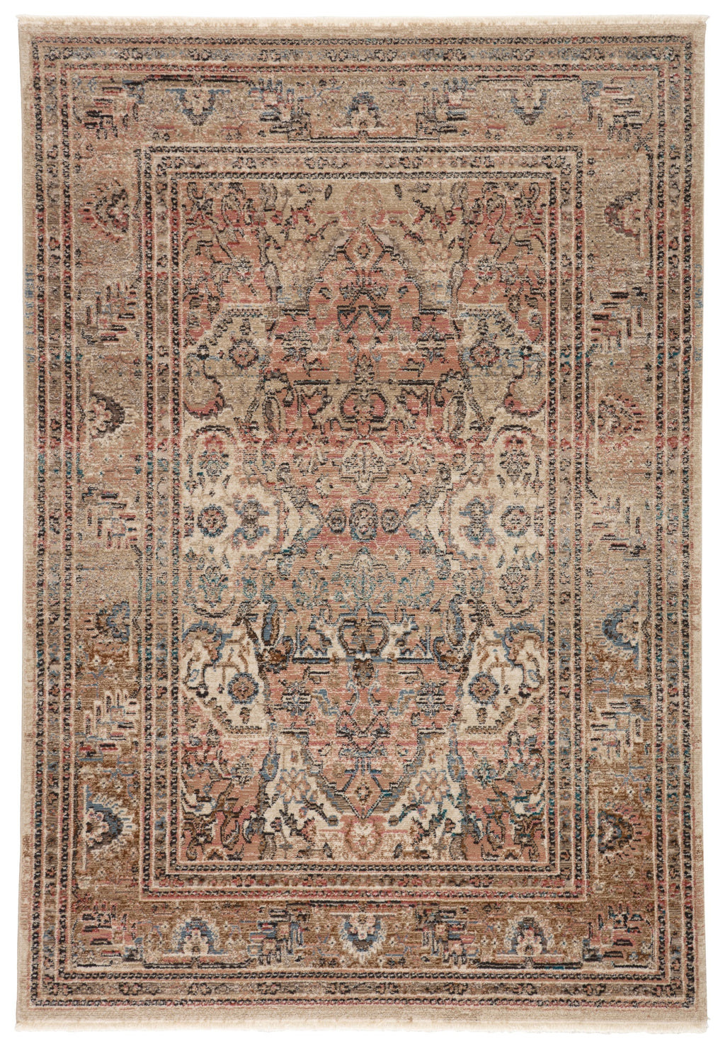 Ginia Medallion Blush & Beige Rug by Jaipur Living