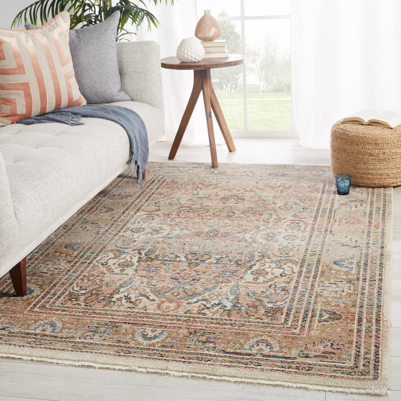 Ginia Medallion Blush & Beige Rug by Jaipur Living