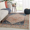 Elizar Medallion Blush & Dark Blue Rug by Jaipur Living