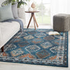 Lia Medallion Blue & Rust Rug by Jaipur Living