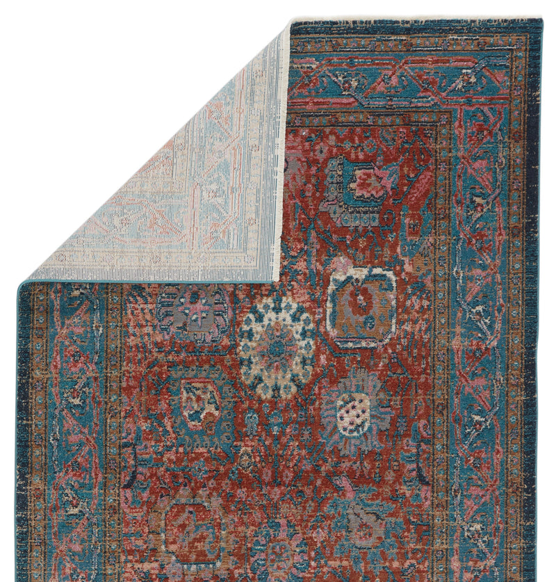 Romilly Oriental Rust & Teal Area Rug