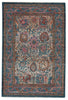 Romilly Oriental Teal & Rust Area Rug