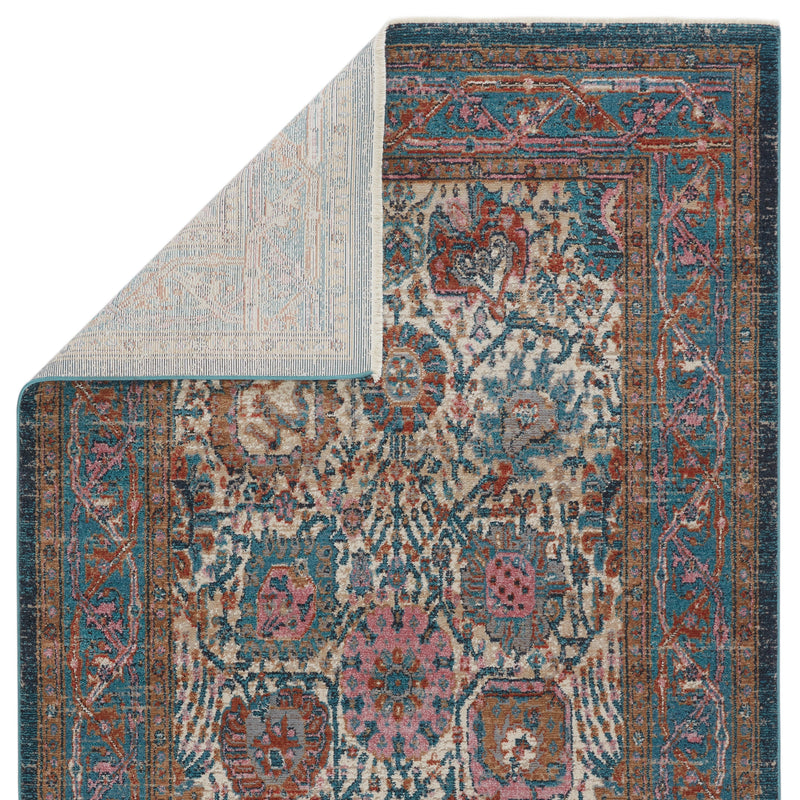 Romilly Oriental Teal & Rust Area Rug