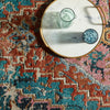 Marielle Medallion Blue & Rust Area Rug