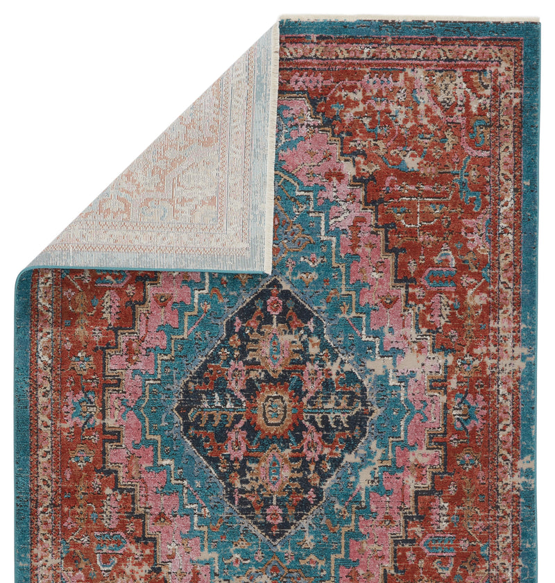 Marielle Medallion Rust & Teal Area Rug