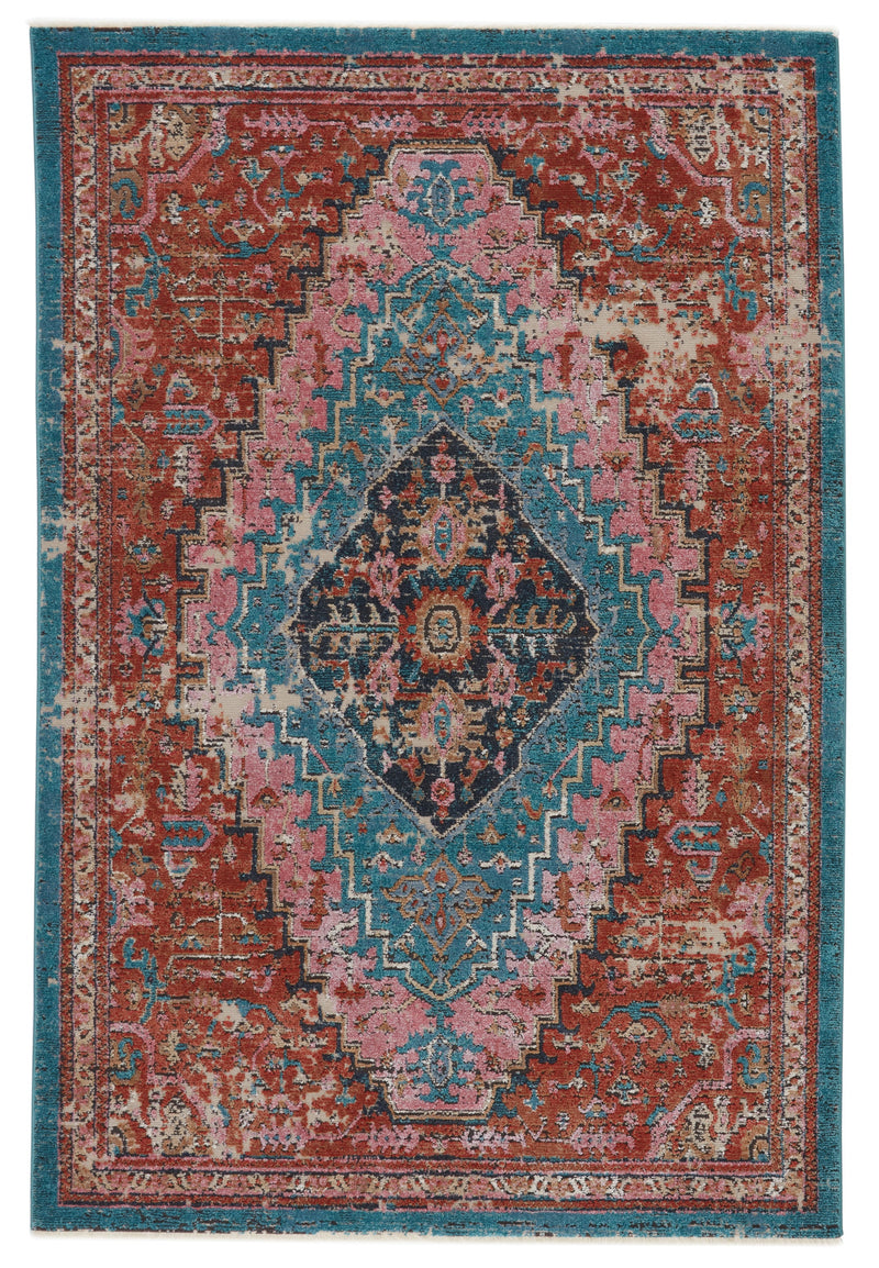 Marielle Medallion Rust & Teal Area Rug