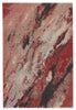 Emeline Abstract Pink & Red Area Rug