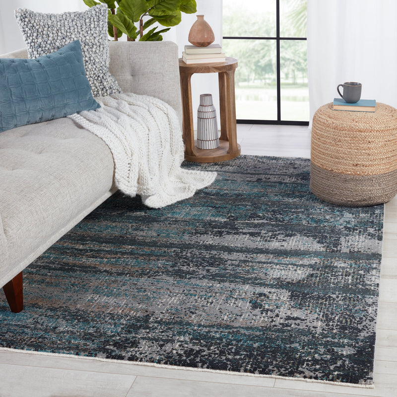 Myriad Aubra Teal & Gray Rug 6