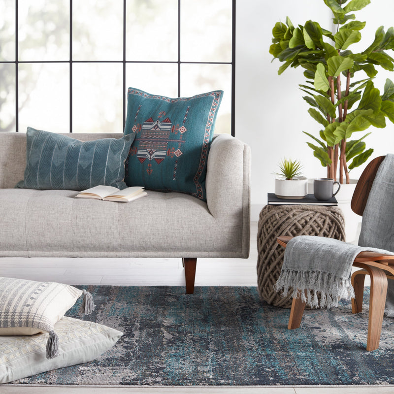 Myriad Aubra Teal & Gray Rug 7