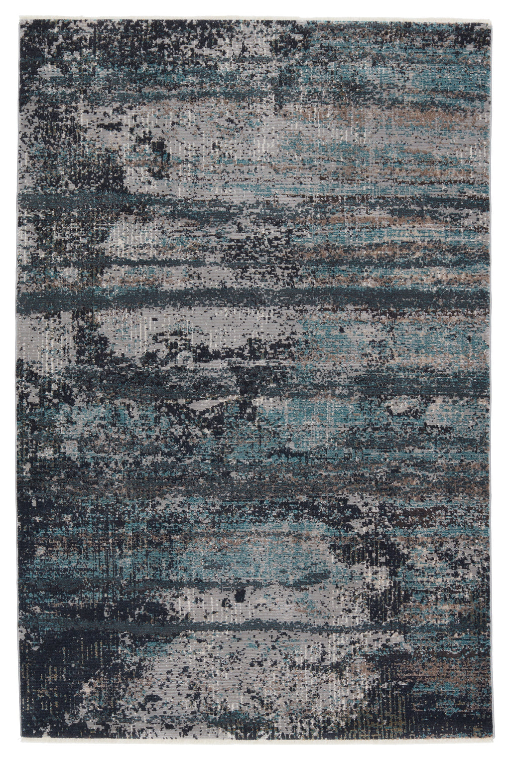 Myriad Aubra Teal & Gray Rug 1