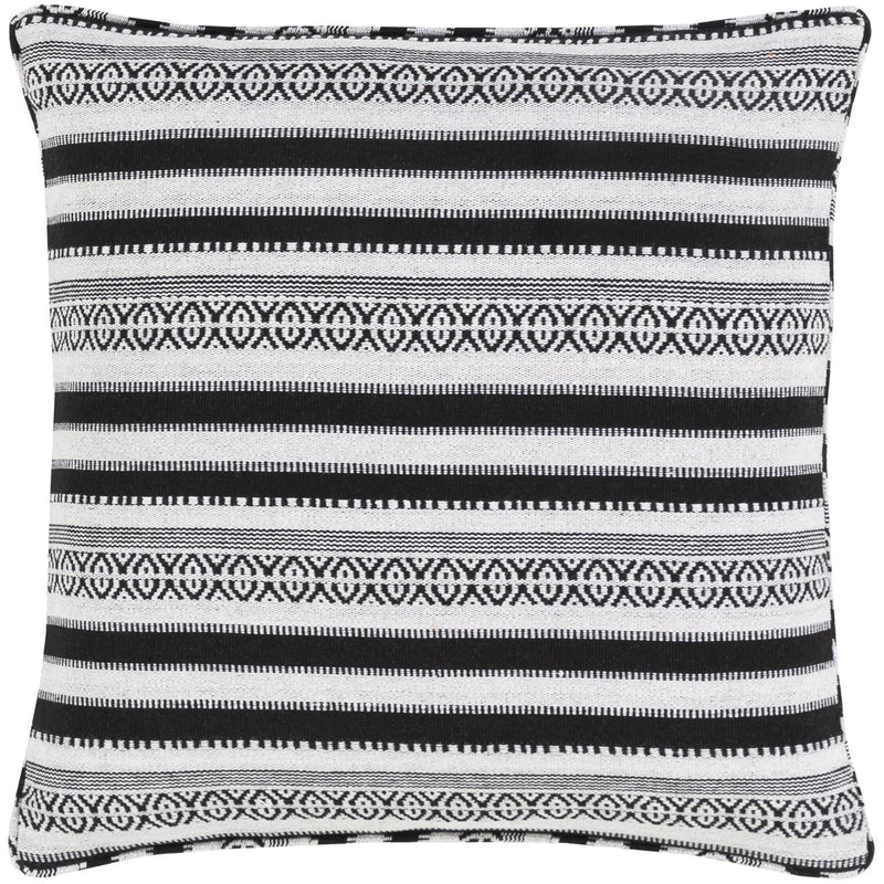 Maya MYP-001 Woven Pillow in Black & White by Surya