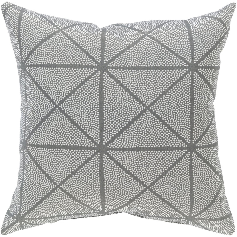 Mazarine Woven Pillow in Medium Gray