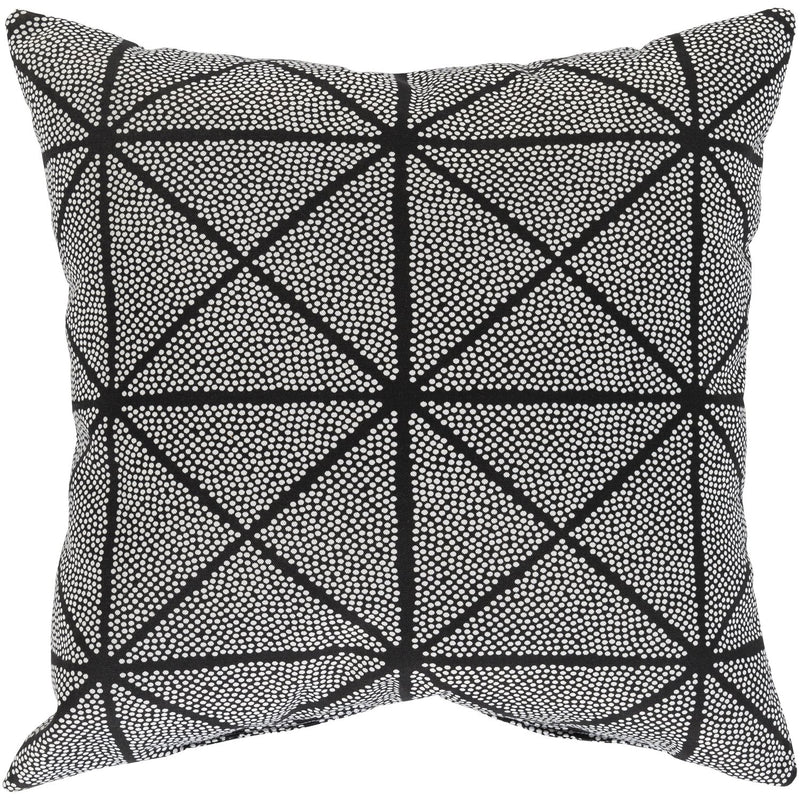 Mazarine Woven Pillow in Black