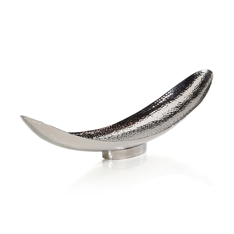 Manouba Hammered Aluminum Boat Bowl