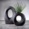 Manzanillo Porcelain Vases in Black