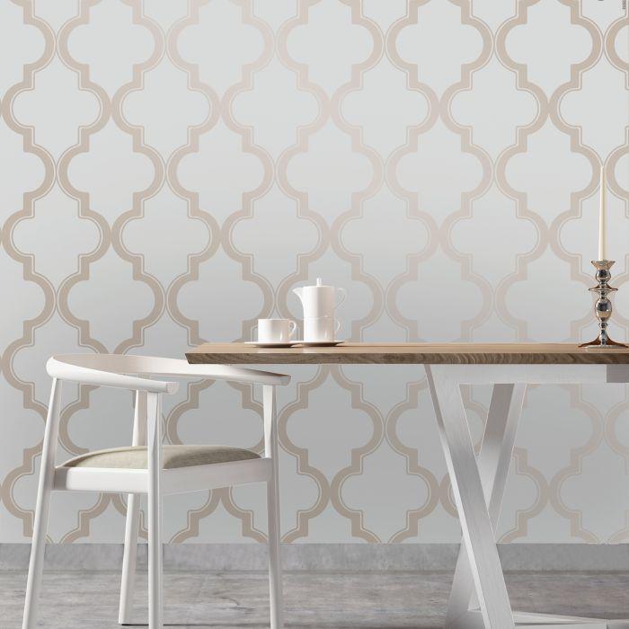 Marrakesh Removable Wallpaper in Bronze Grey