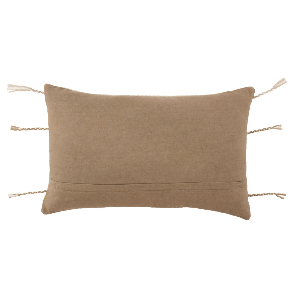 Navida Mahalia Down Yellow & Light Taupe Pillow 2