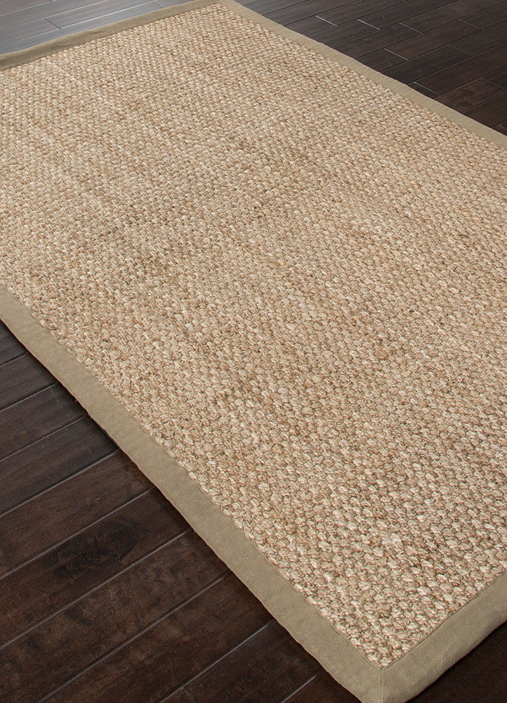 Adesina Natural Solid Beige Area Rug