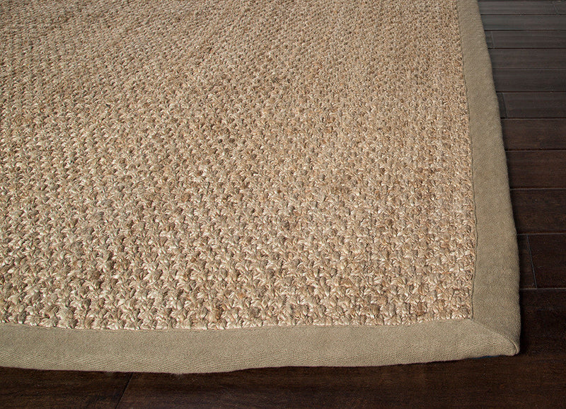 Adesina Natural Solid Beige Area Rug