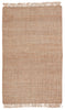 Sauza Natural Solid Beige & Ivory Rug by Jaipur Living