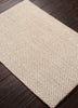 Naples Natural Solid White & Taupe Area Rug