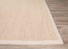 Naples Natural Solid Beige & Ivory Area Rug