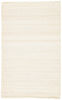 Hutton Natural Solid White Area Rug