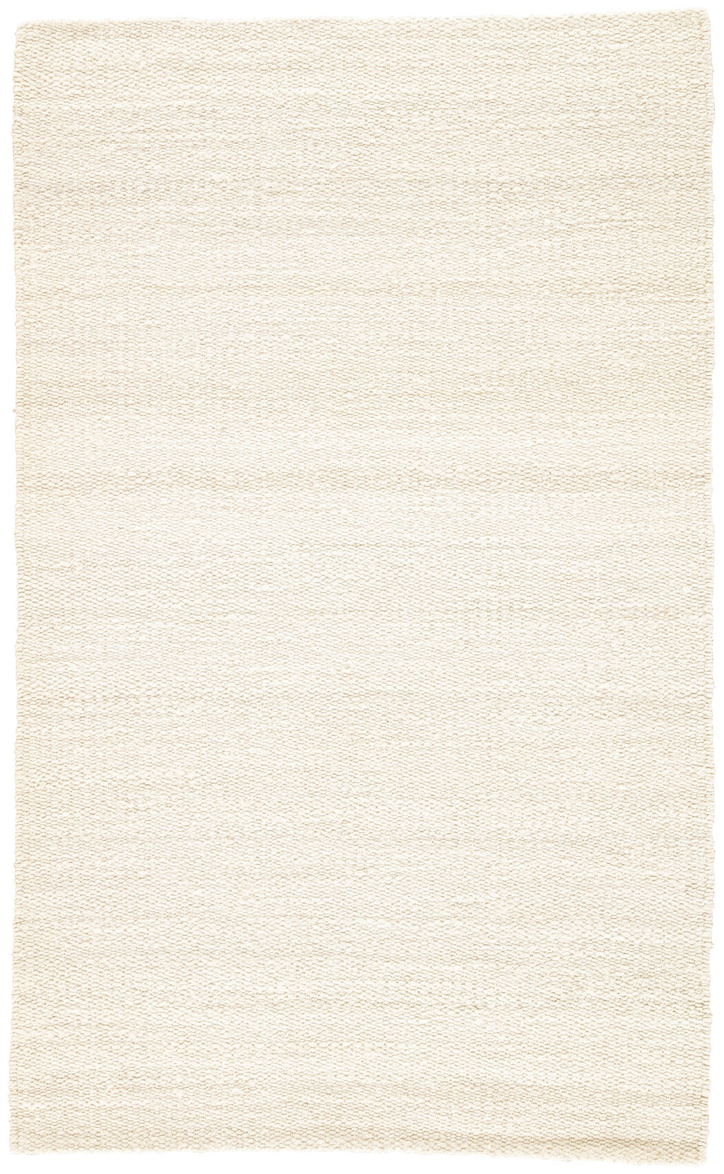 Hutton Natural Solid White Area Rug