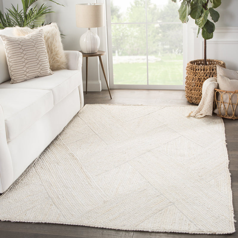 Vero Natural Trellis Ivory Area Rug