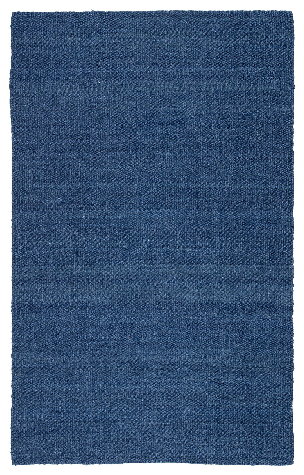 Bellport Natural Solid Blue Area Rug