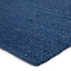 Bellport Natural Solid Blue Area Rug