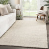 Tyne Natural Solid Ivory Area Rug