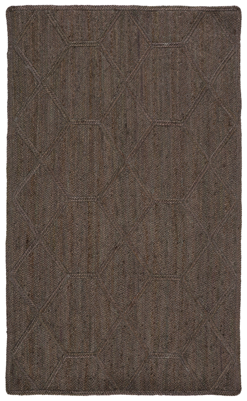 Ponce Natural Trellis Brown/ Gray Rug by Jaipur Living