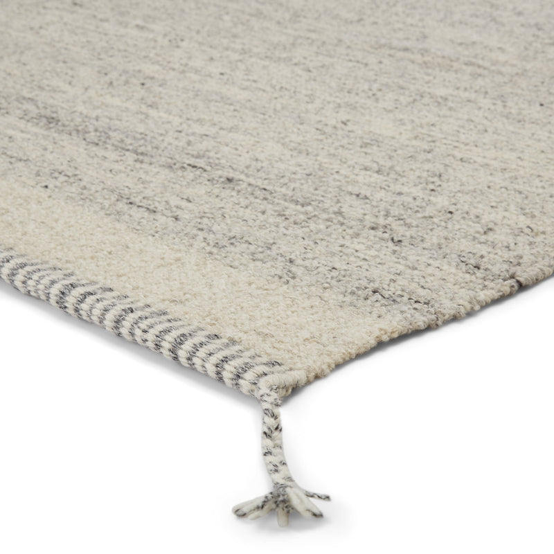 Gila Handmade Border Gray & Ivory Rug