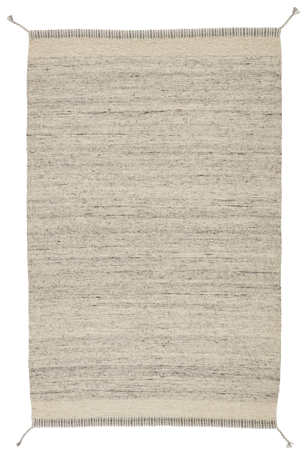 Gila Handmade Border Gray & Ivory Rug