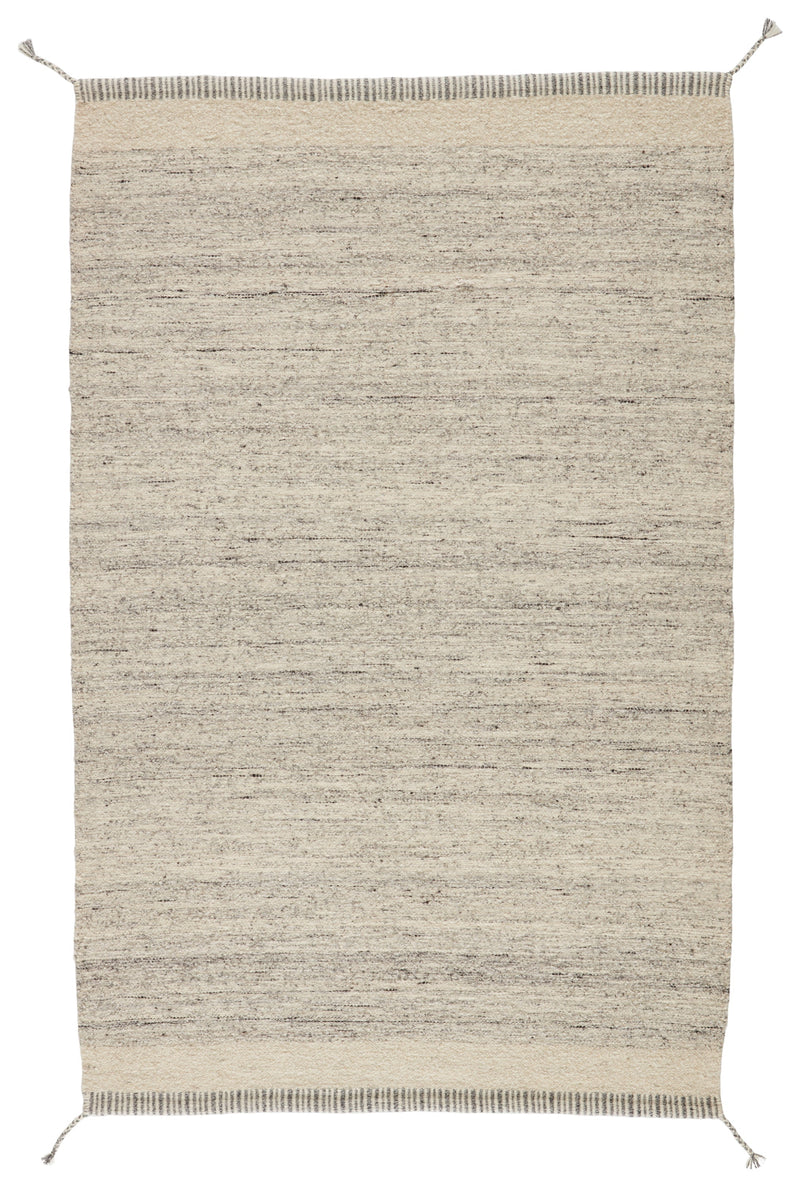 Gila Handmade Border Gray & Ivory Rug