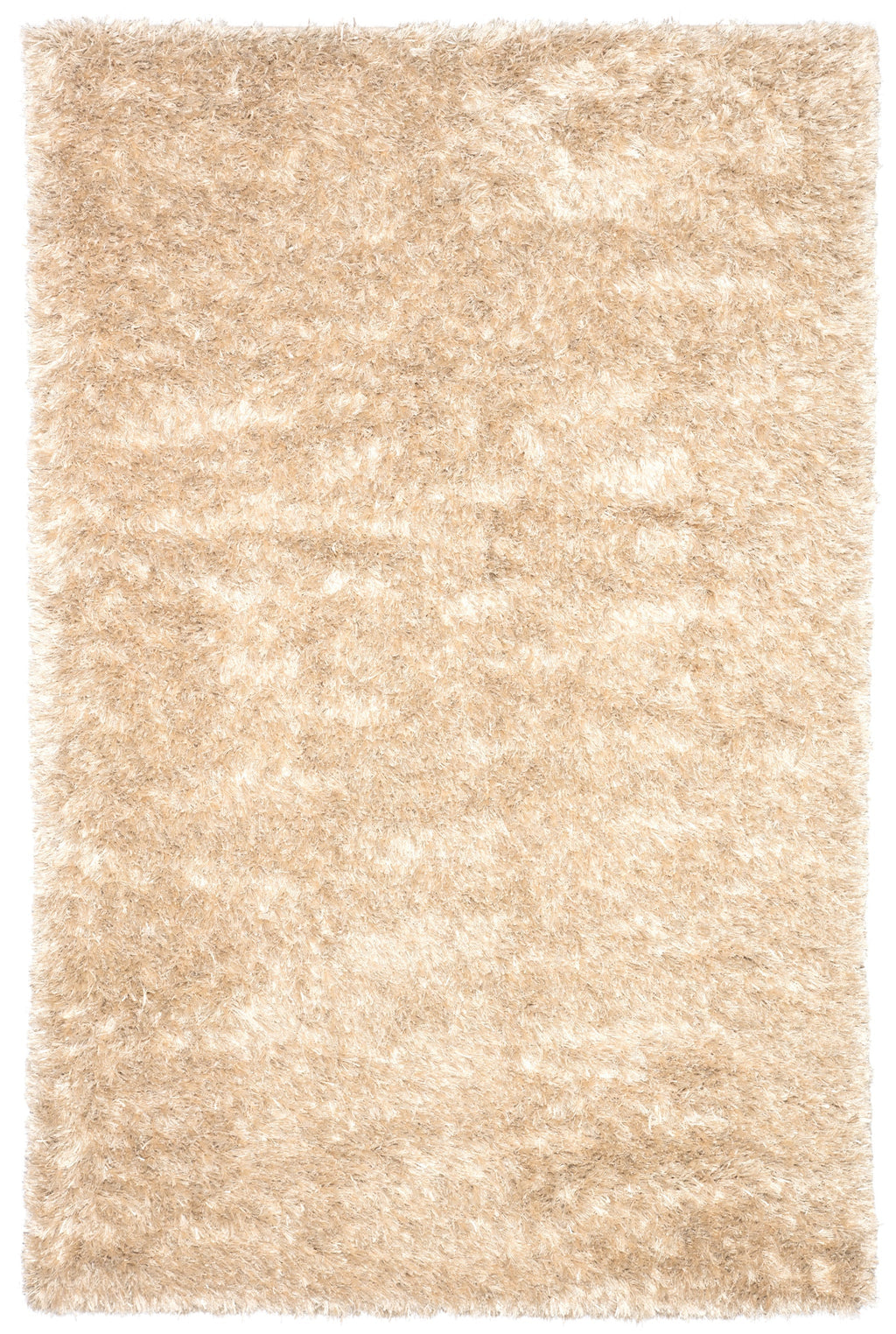 Nadia Shag Solid Ivory & Gold Area Rug