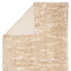 Nadia Shag Solid Ivory & Gold Area Rug