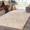 Nadia Shag Solid Ivory & Gold Area Rug