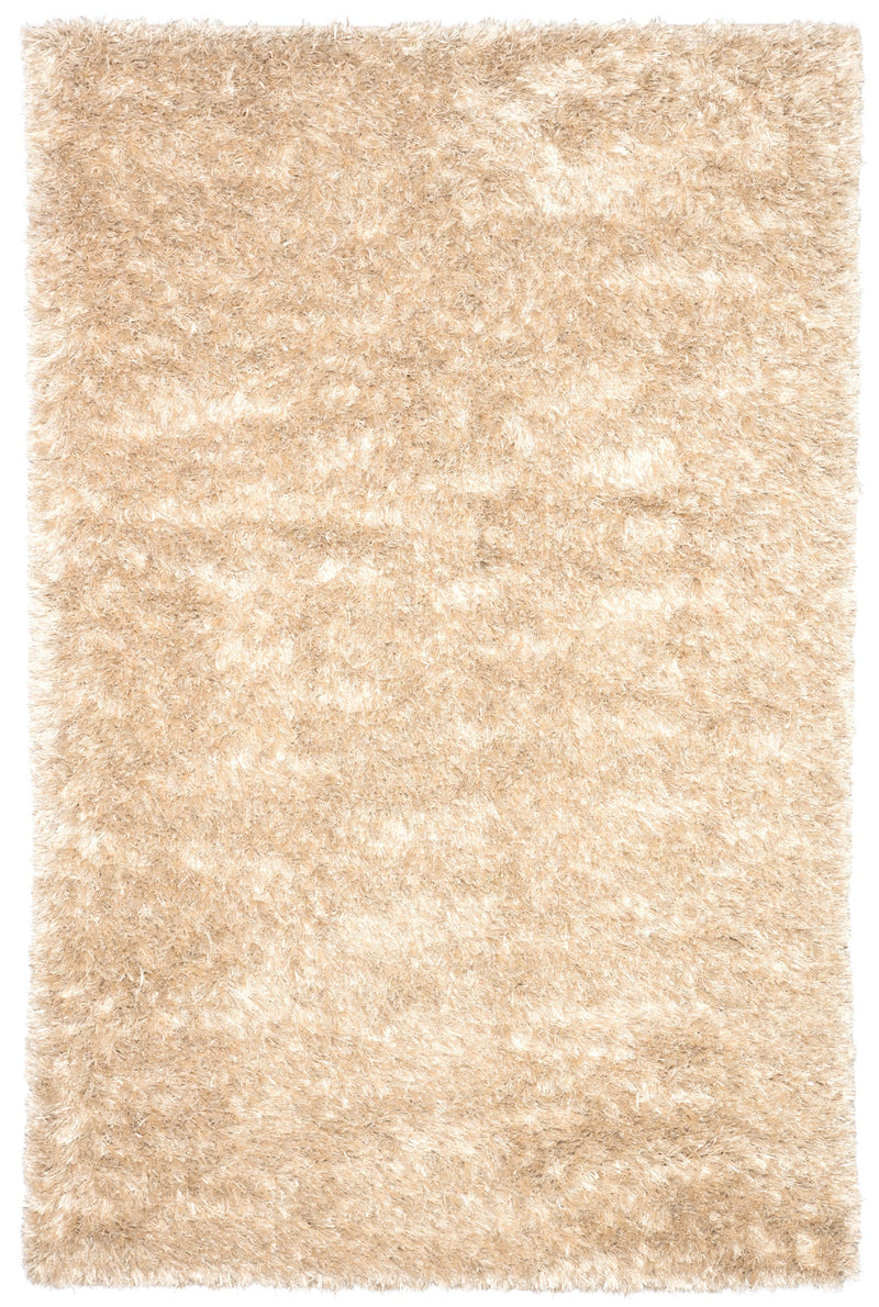 Nadia Shag Solid Ivory & Gold Area Rug