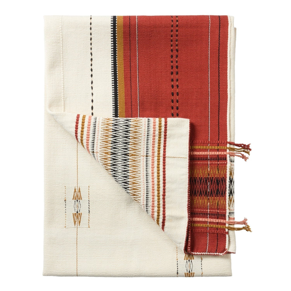 Nagaland Angami Red & Cream Throw 1